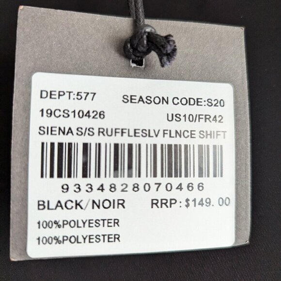 Cooper St Sienna Ruffle Short Sleeve Flounce Shift Dress - Picture 8 of 9